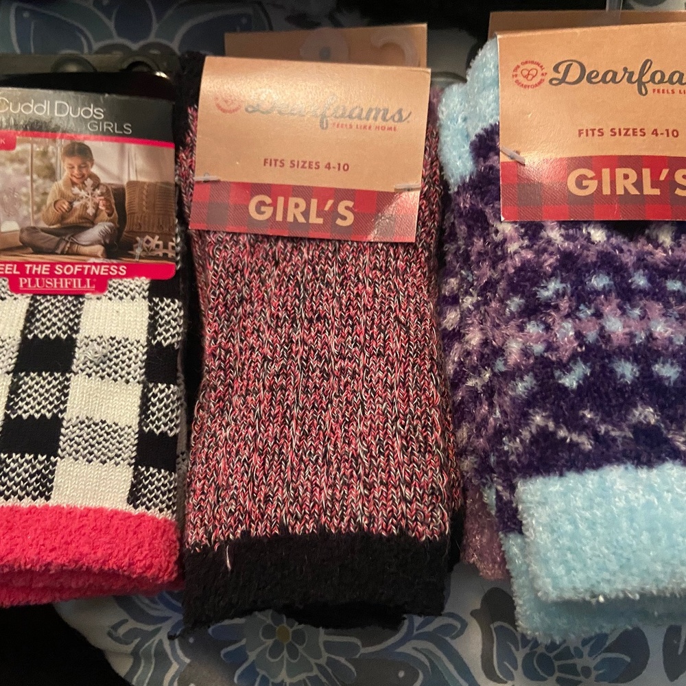 Girls Fluffy Socks (12 pairs)